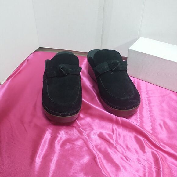 Womens SZ 10B Cole Haan CloudFeel All Day Bow Clogs - Black Suede, [W25917] - Picture 11 of 11